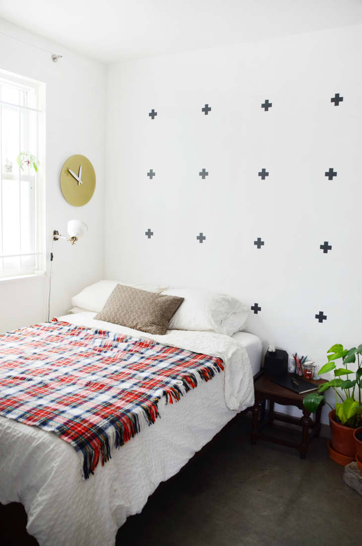 Bed next hotsell to wall ideas